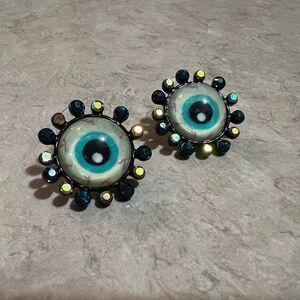 Betsey Johnson Halloween eyeball earrings